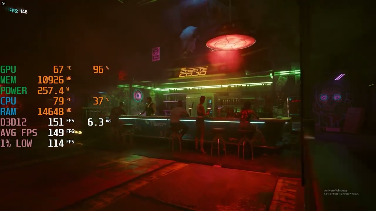 Cyberpunk 2077 - Ryzen 5 7500F + RTX 5070 Ti - 1080p FPS Benchmark Test