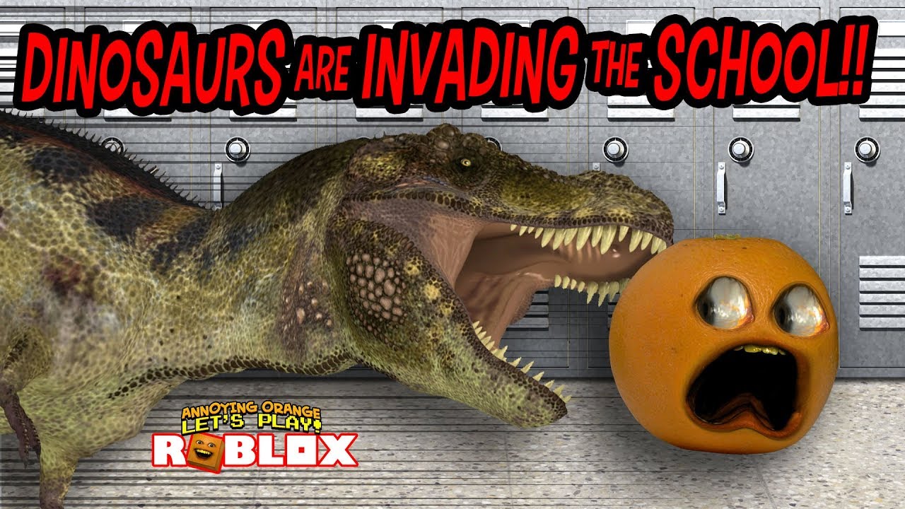 Dinosaurs are invading the school!!! (Roblox Obby)