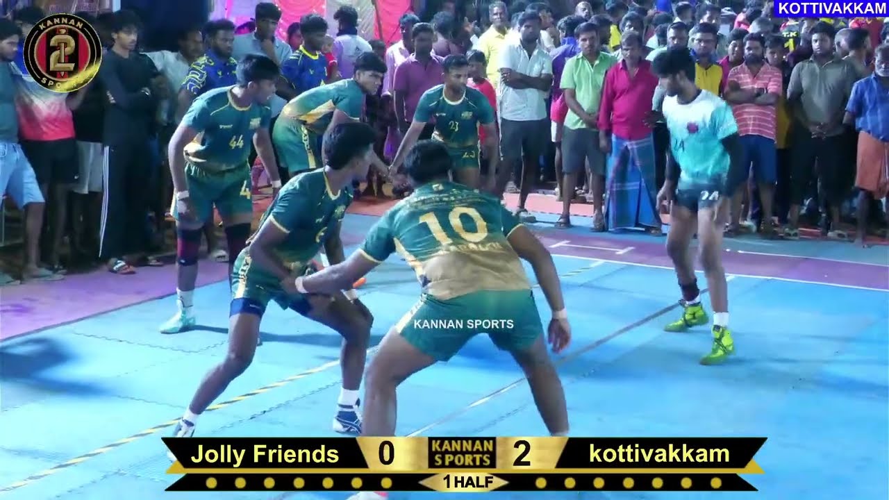 QF||Jolly Friends VS RCK Kottivakkam||@KOTTIVAKKAM (CHENNAI) KABADDI MATCH
