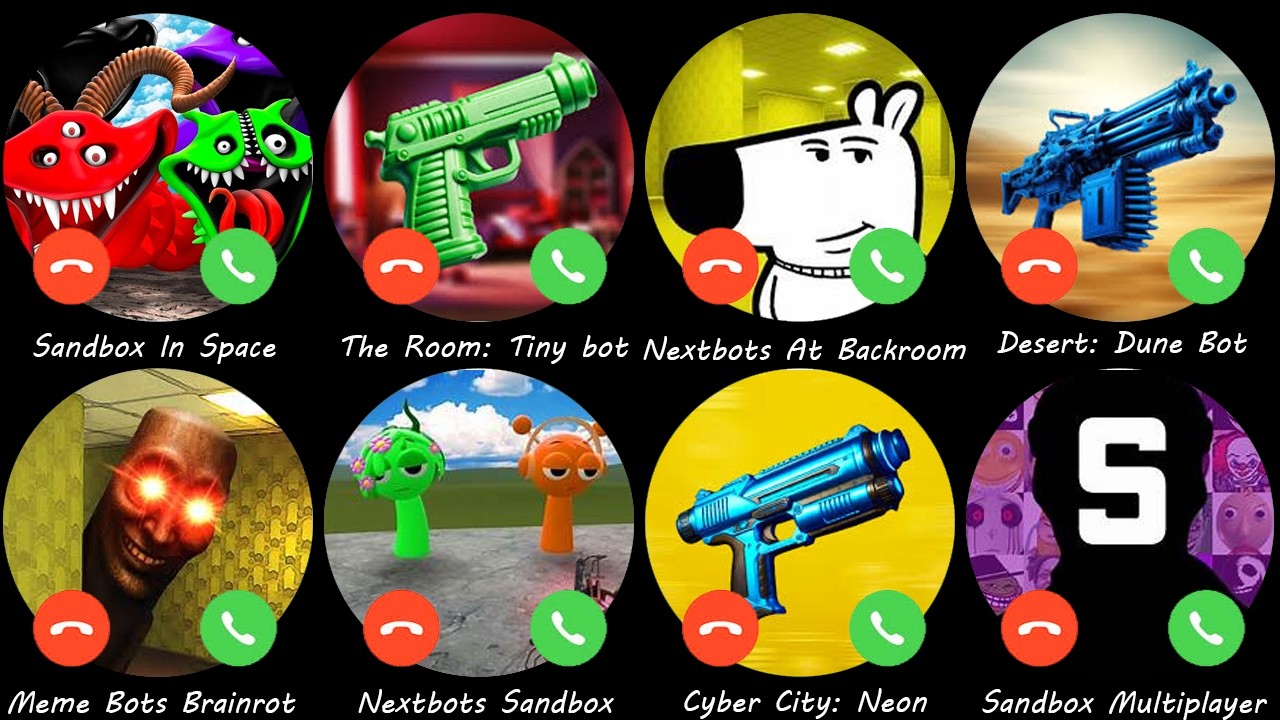 Sandbox Multiplayer,Sandbox In Space,Meme Bots Brainrot,Nextbots Sandbox,Cyber City: Neon....