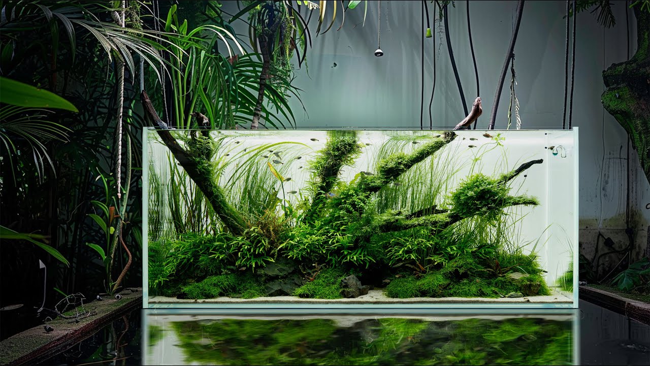 跟着我思路来制作一个120的大型草缸水景！低维护运行了10个月后怎么样了？aquascaping｜natureaquarium｜