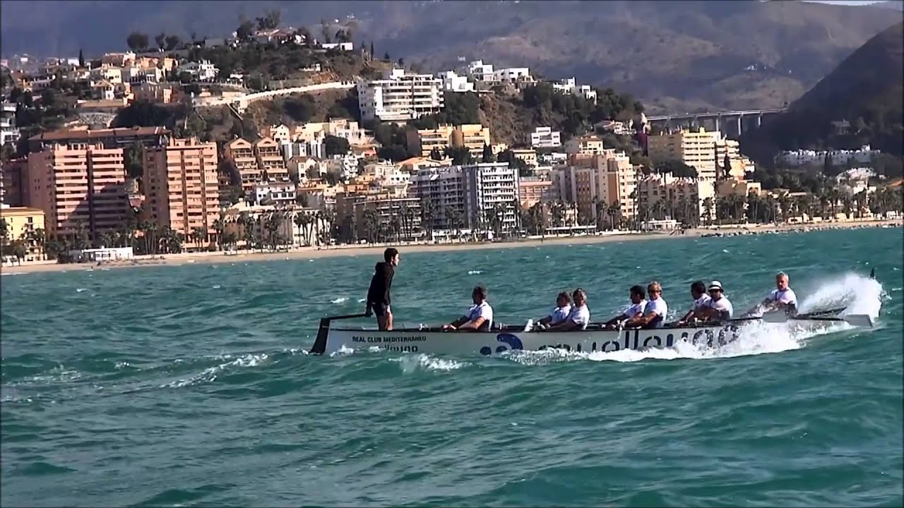 Liga andaluza de remo de banco fijo en llaut celebrado en el Real Club Mediterráneo de Málaga