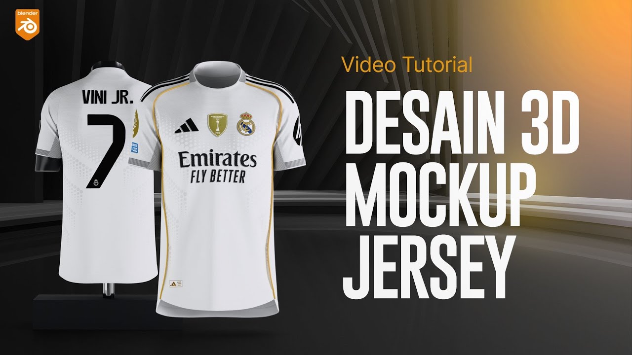 Menambahkan Desain ke 3D Mockup Jersey