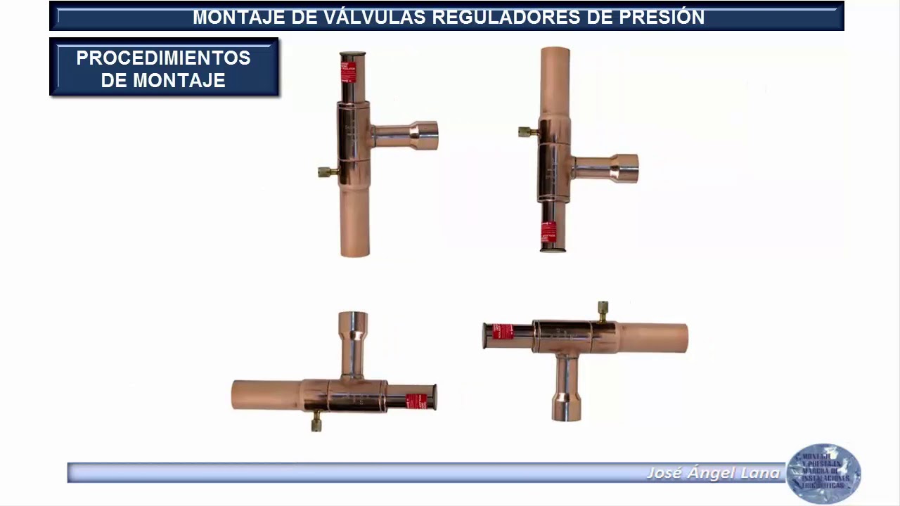 CLASE 11. Montaje de válvulas reguladoras de presión KV