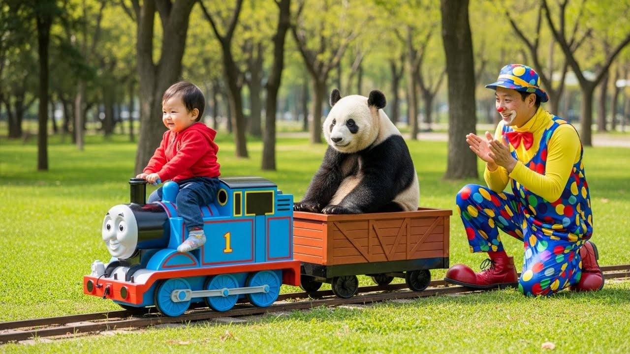 🐼👶Everyone Misjudged Panda… Until He Saved the Train | Panda Cartoon🤡