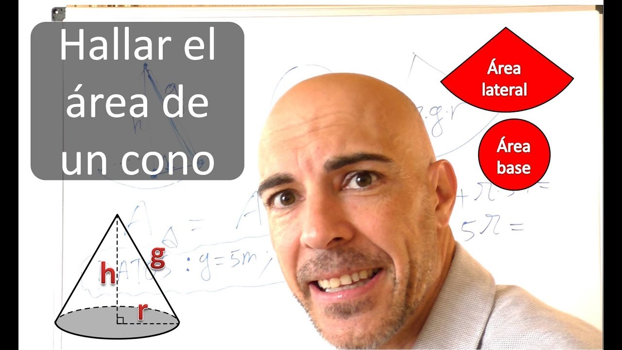 HALLAR EL ÁREA DE UN CONO