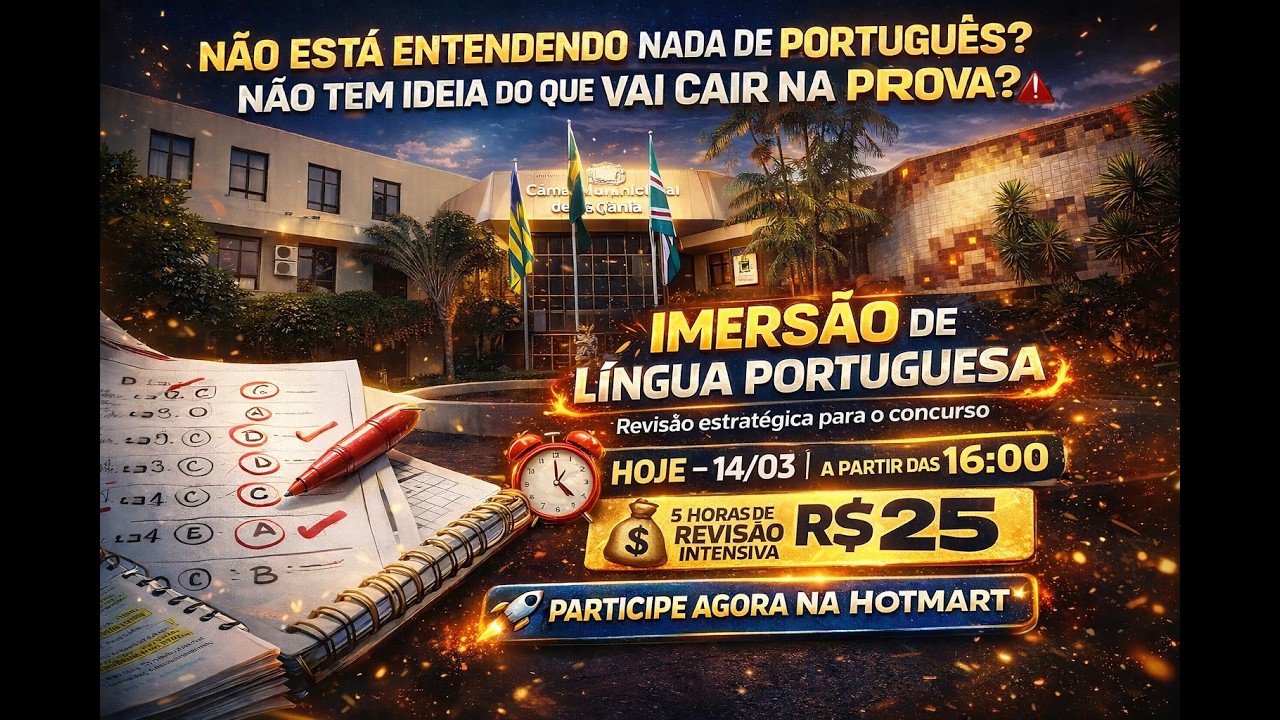 IMERSÃO DE LÍNGUA PORTUGUESA I CÂMARA MUNICIPAL DE GOIÂNIA