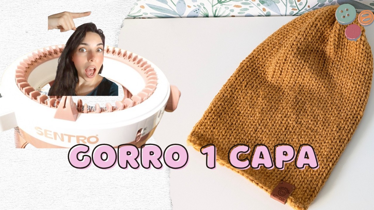 ¡Gorro de Una Sola Capa en 30 Minutos! ¿Es Posible con la Máquina de Tejer Sentro? #knittingmachine
