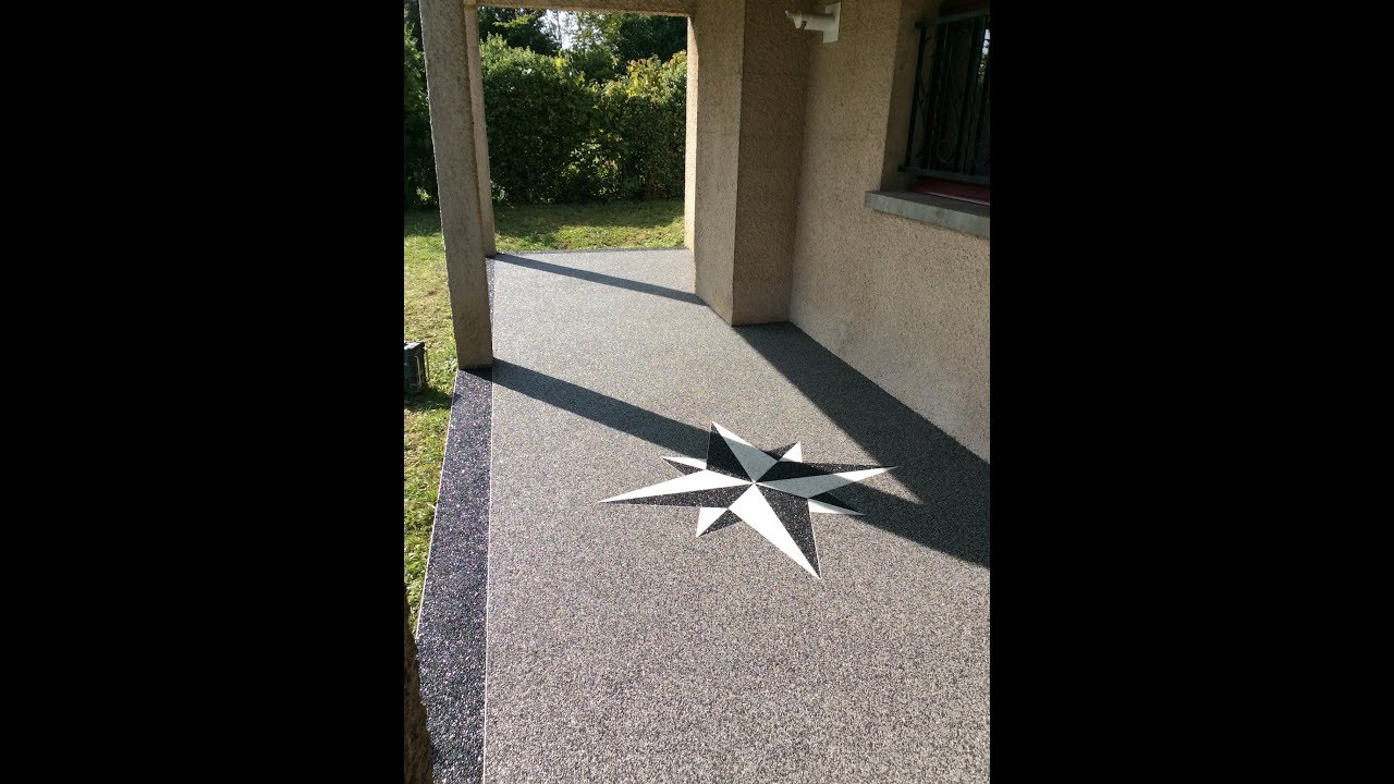 Réalisation et application d'un tapis de marbre.