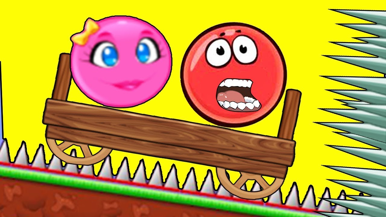 Красный Шарик И РОЗОВЫЙ ШАР ДЕВОЧКА - Red Ball