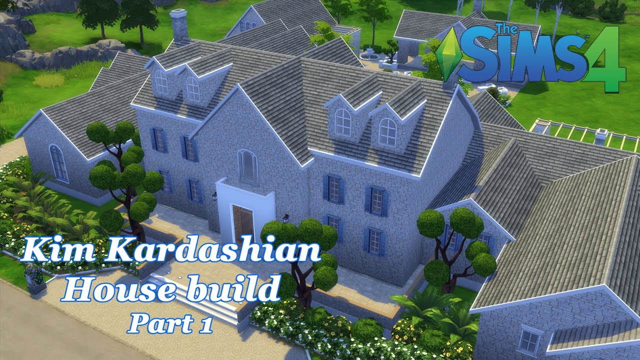 The Sims 4 - Kim Kardashian House build CC (Part 1)