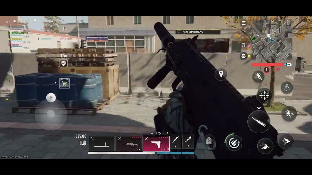 Quick game of warzone mobile 4 man verdansk