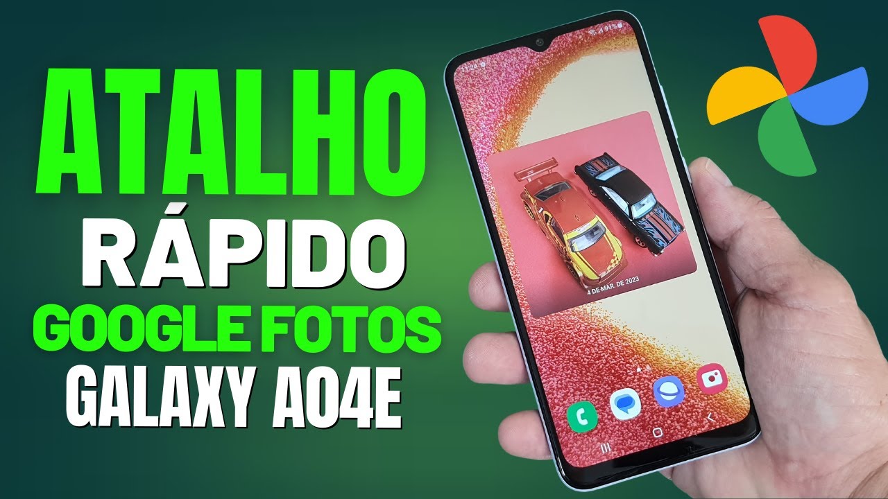 COMO COLOCAR UM ATALHO RÁPIDO COM O WIDGET DO GOOGLE FOTOS NA TELA DO CELULAR SAMSUNG GALAXY A04e
