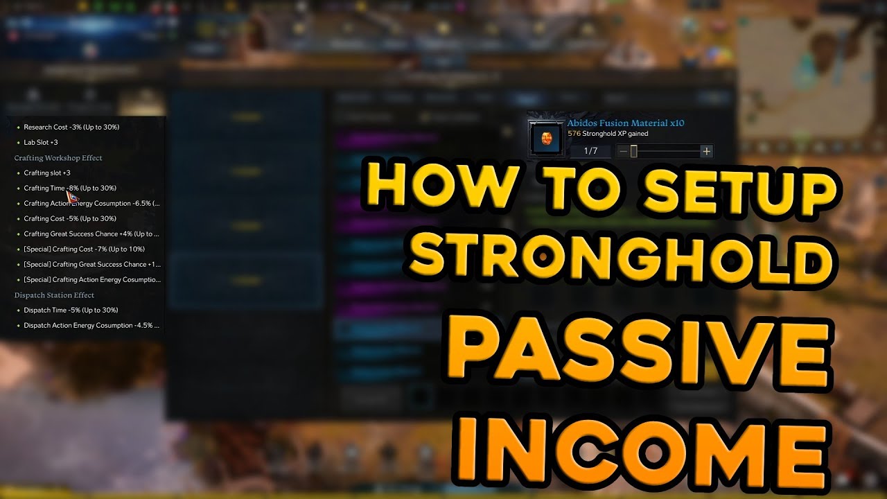 2024 Comprehensive Stronghold Crafting Guide | Lost Ark