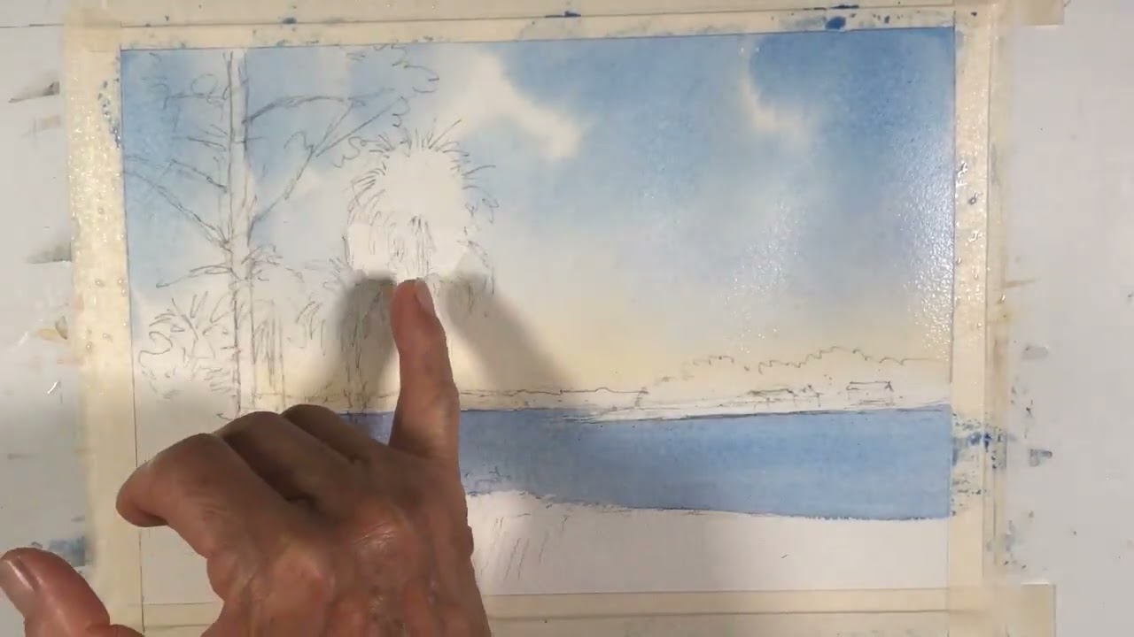 Watercolor Tutorial  PALMETTO BLUFF VIEW