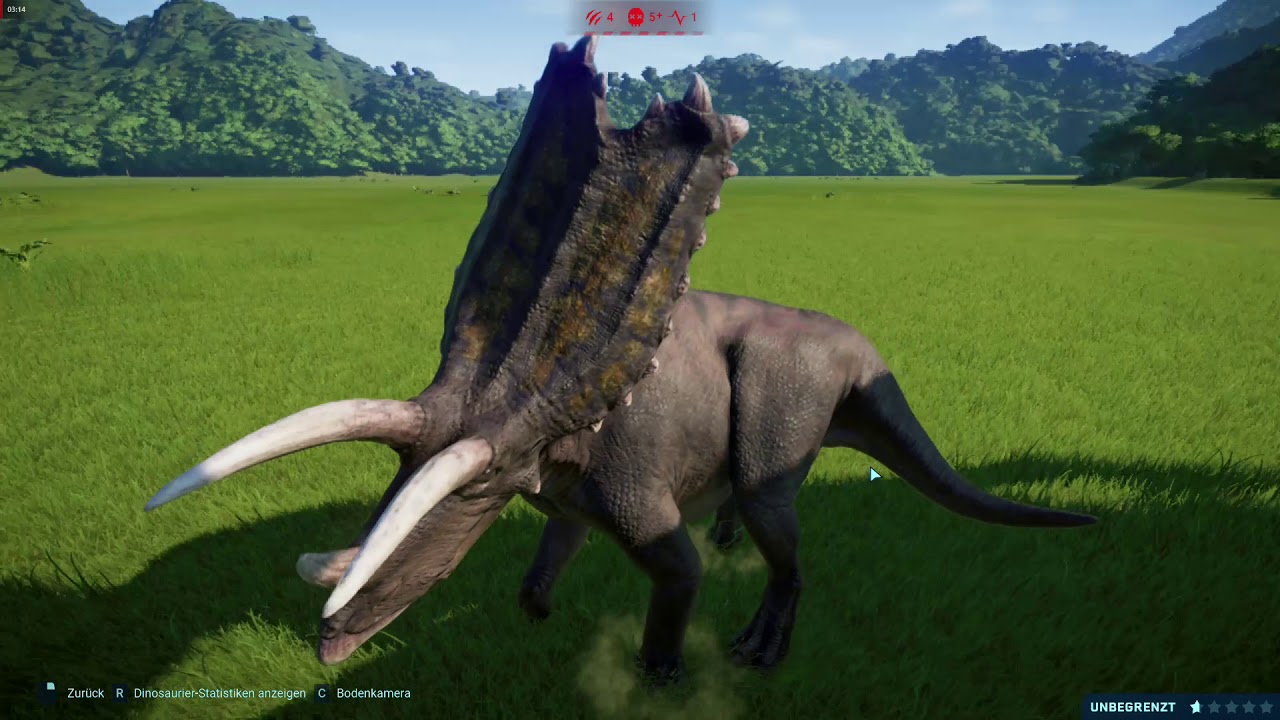 Testvideo: Jurassic World Evolution All Pentaceratops Skins