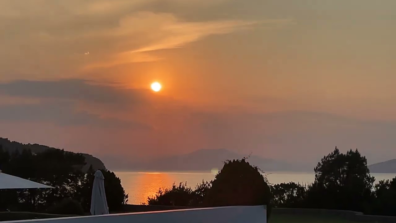 Sunset in koilada Greece🇬🇷😍😍