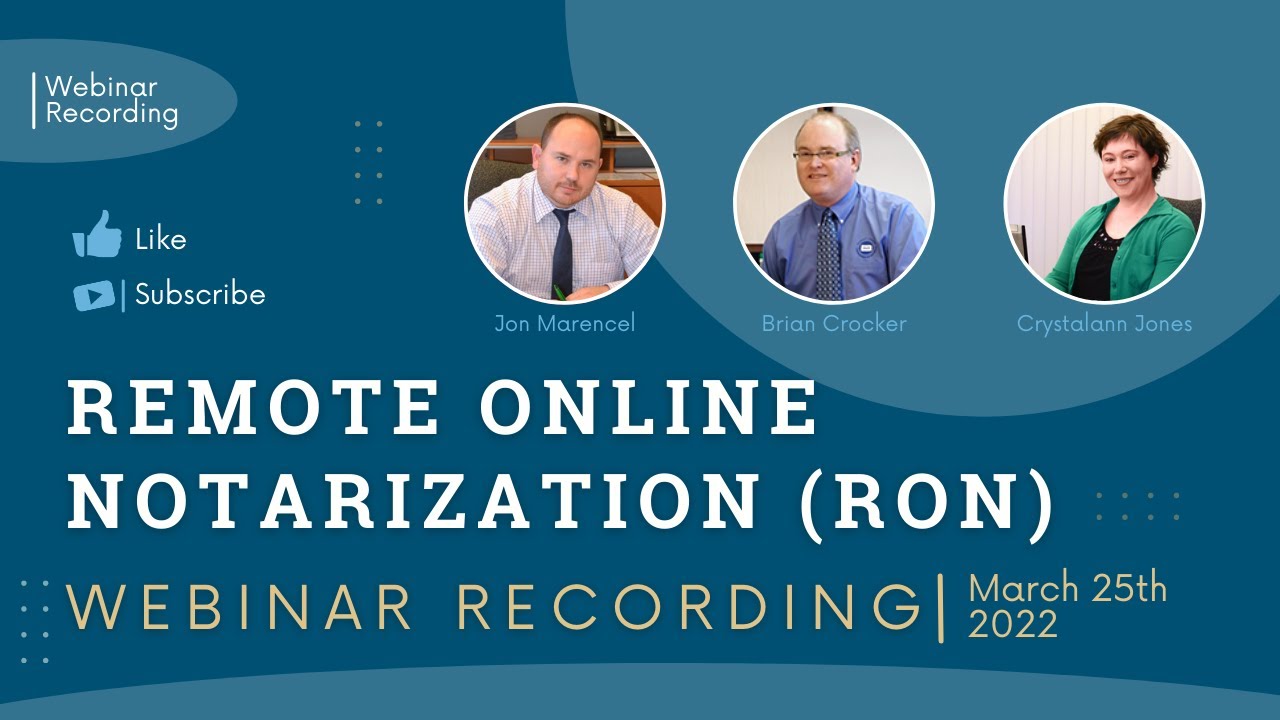 RON Webinar Recording - 03/25/2022