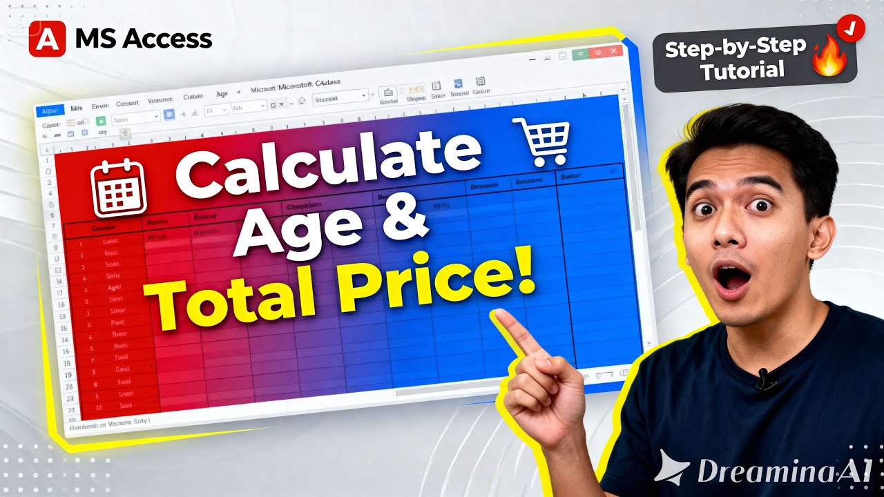 How To Calculate Age & Total Price In MS Access Forms | Easy Tutorial For Beginners