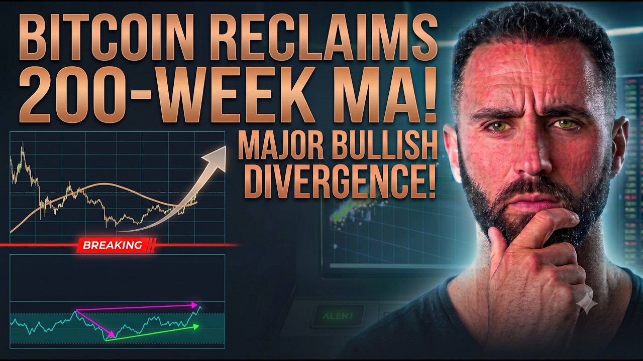 🚨Bitcoin Reclaims 200-Week Moving Average! Major Bullish Divergence Forms