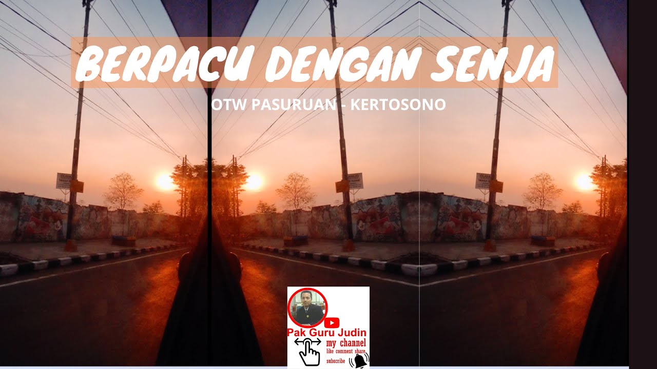 Berpacu dengan senja. OTW ke Kertosono #pulkam #mudik