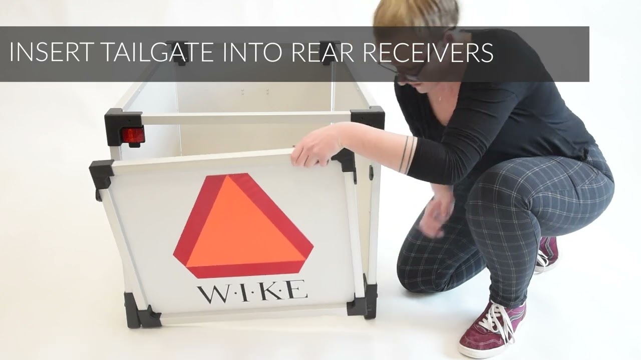 WIKE Aluminum Utility & Landscaping Bicycle Trailer Assembly Video