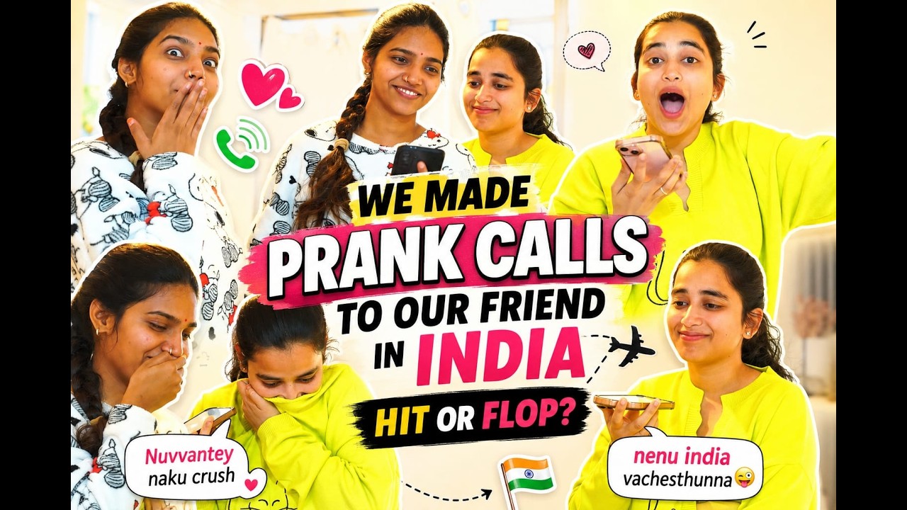 Pranking our friends in India||Ila avuthundi ankoledhu🤦&zwj;♀️