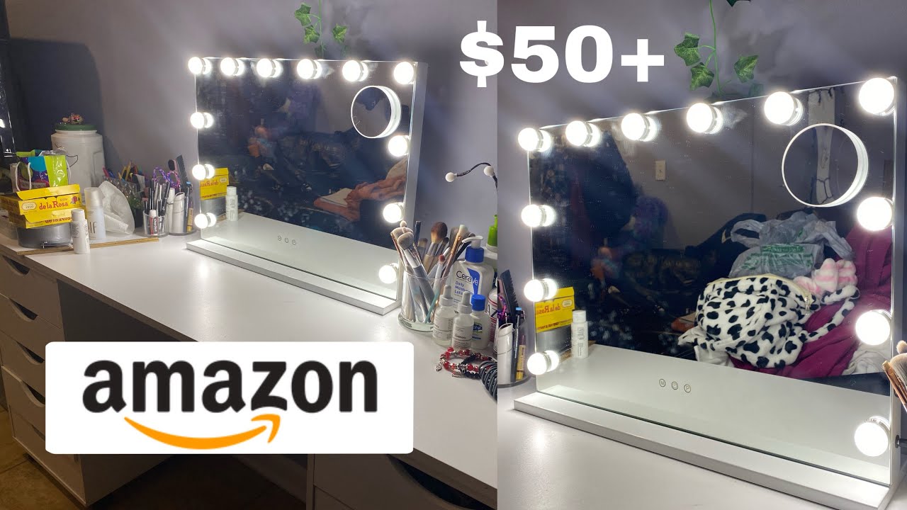 AMAZON VANITY MIRROR- set up +review | NANCY ROD