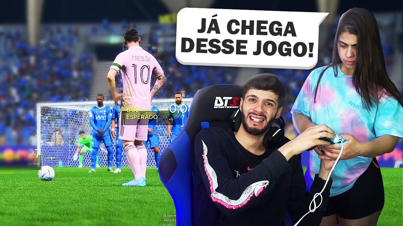MINHA NAMORADA NÃO QUER ME DEIXAR JOGAR FC 24! 😭