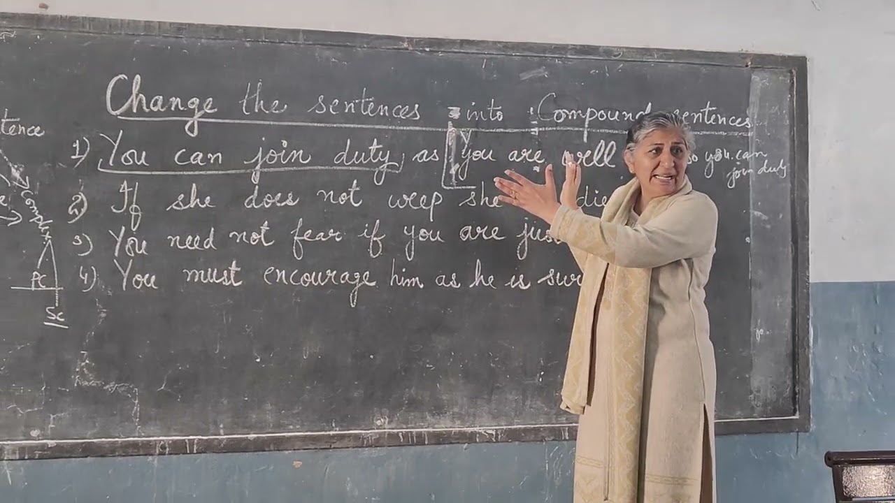 Change the sentences into compound @+2  PSEB Rainbow of English 