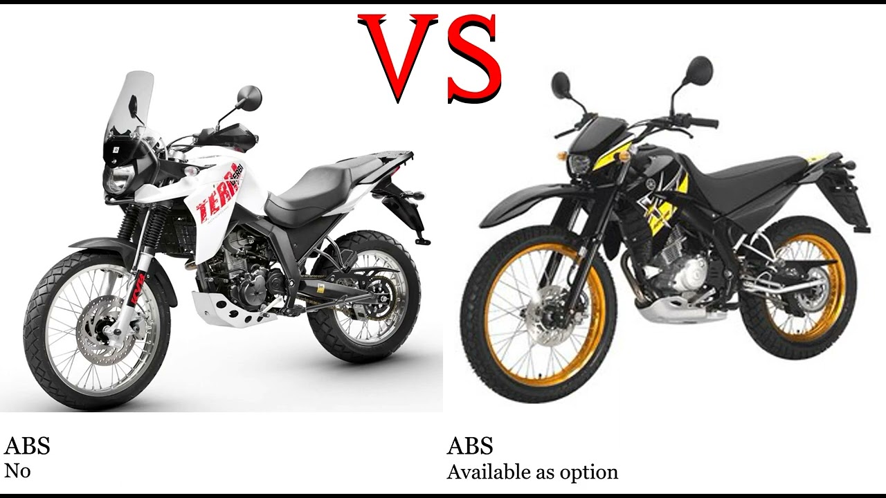 Derbi Terra Adventure 125 vs Yamaha XT 125 Test specification comparison