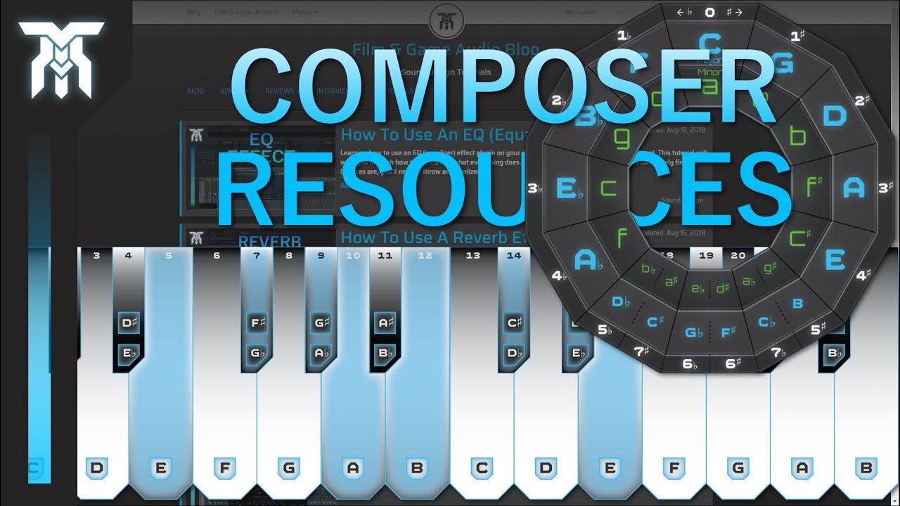 Circle of Fifths + Music Scales List