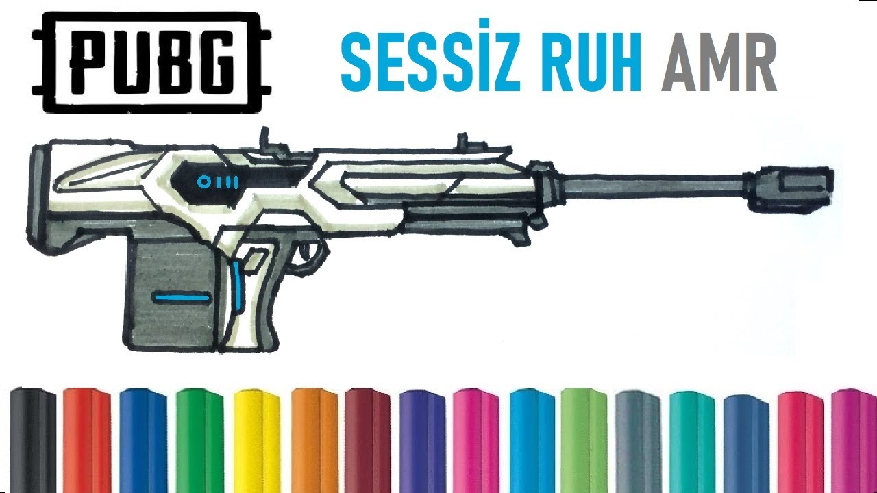 Easy Drawing AMR Pubg Mobile I Kolay Pubg Mobile Sessiz Ruh AMR Çizimi