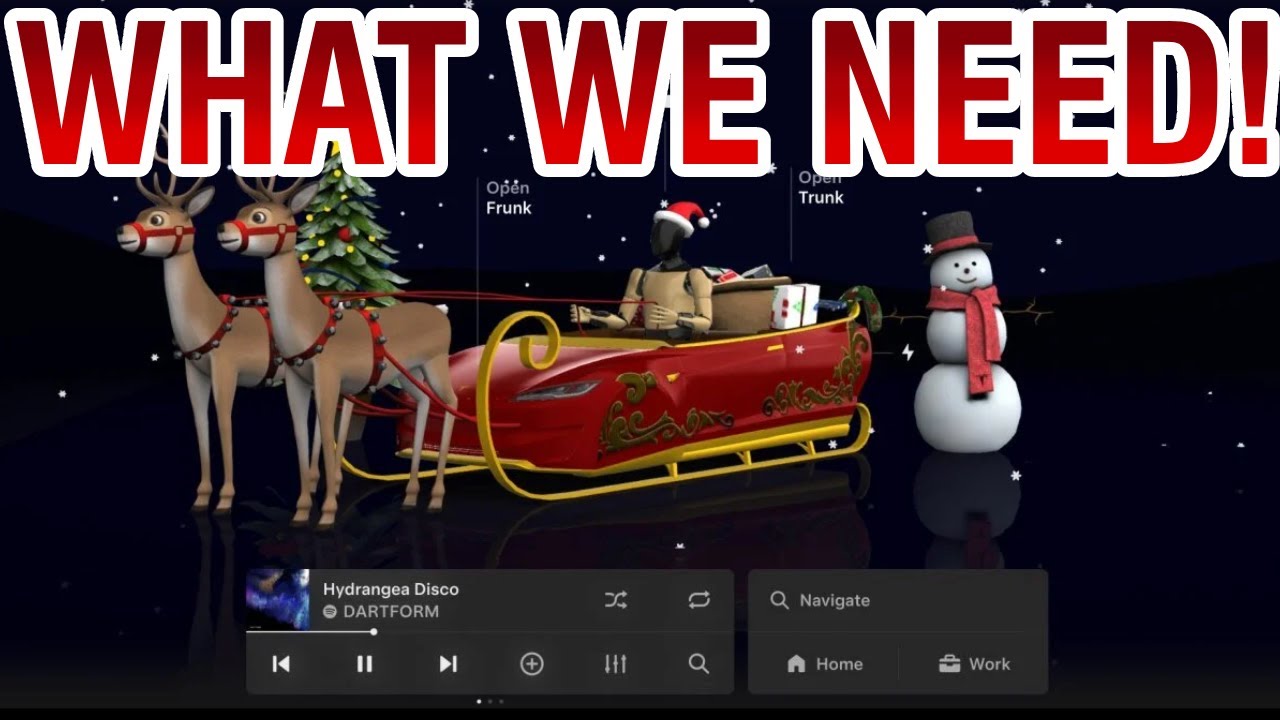 Обновление программного обеспечения Tesla к праздникам | TTN Clips