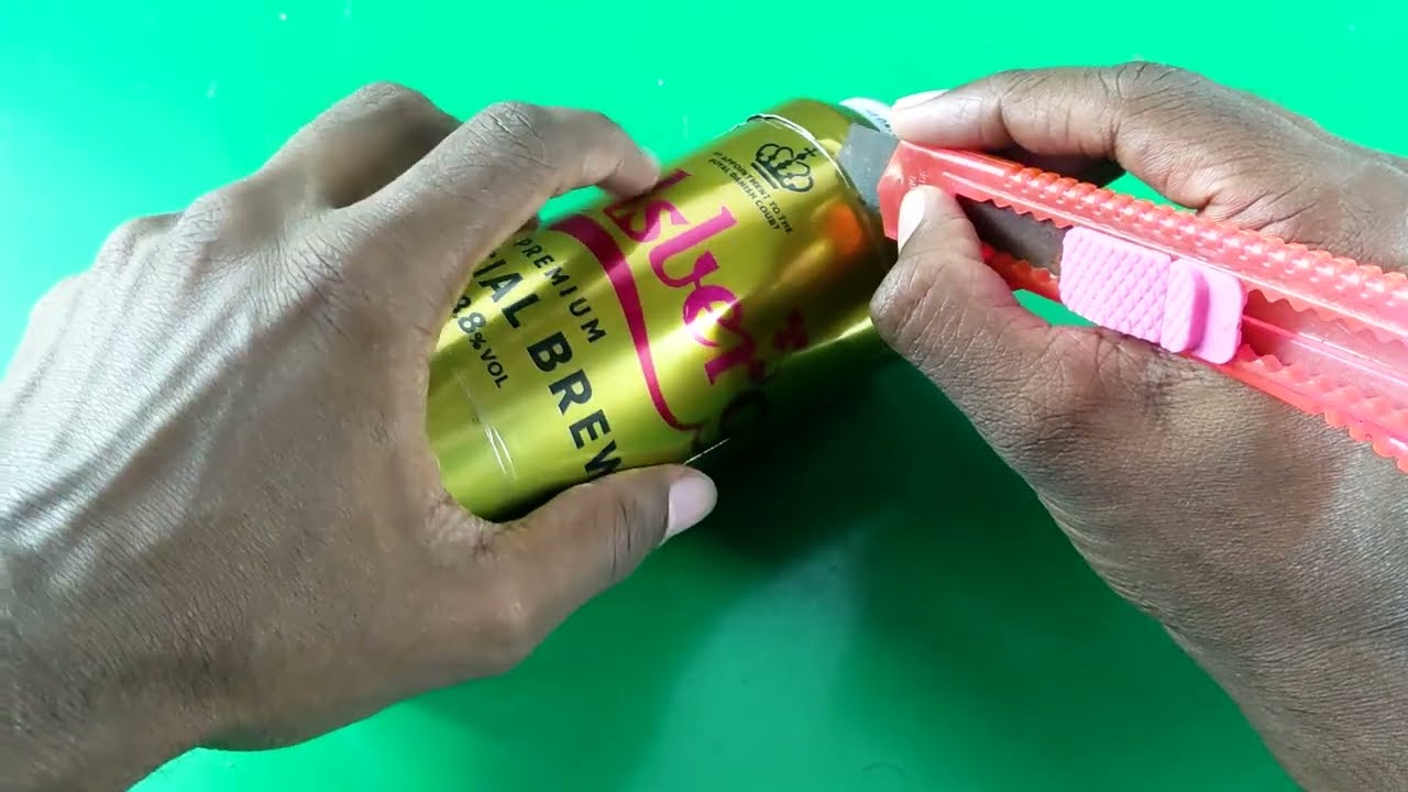 How To Make a Lamp | Aluminum Can Lamp |  The Astonishingly Simple DIY Trick!