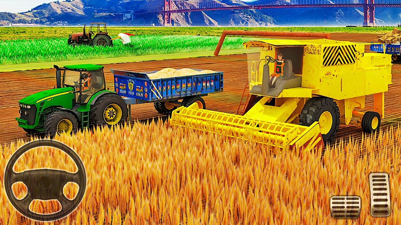 Real Tractor Farming Simulator 2018 - Harvester Tractor Driving - Android Gameplay