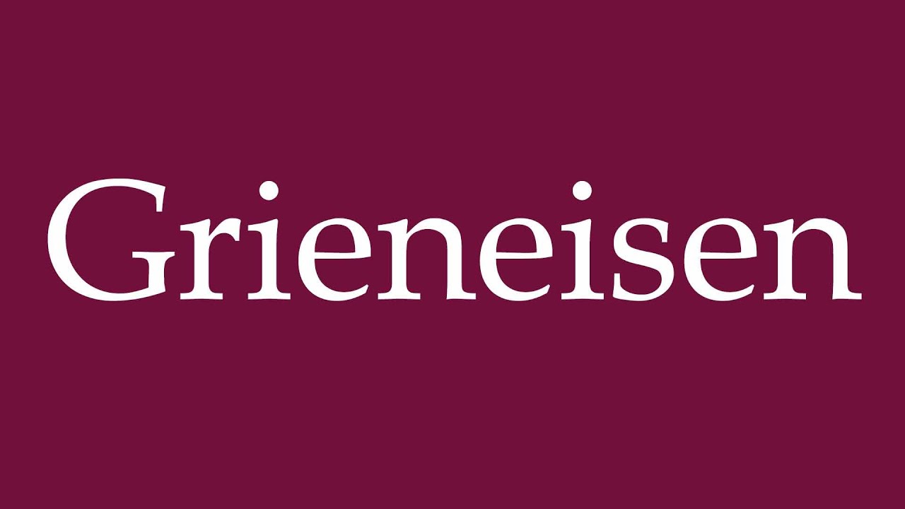 How to Pronounce ''Grieneisen'' Correctly in German