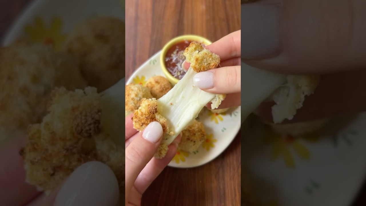 Air Fryer Mozzarella Balls! #easyrecipe #cheese #airfryer #airfryerrecipes #yum