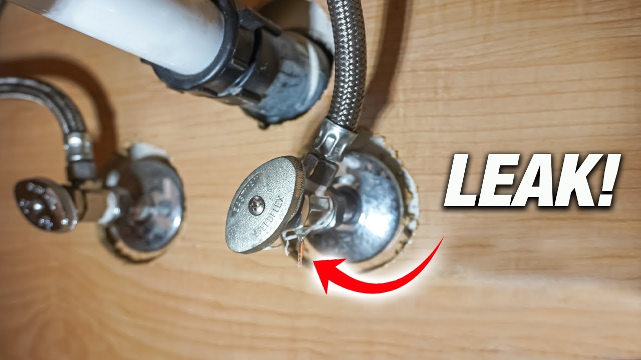 Как починить протекающий запорный клапан подачи воды! ПРОСТО, своими руками для начинающих!