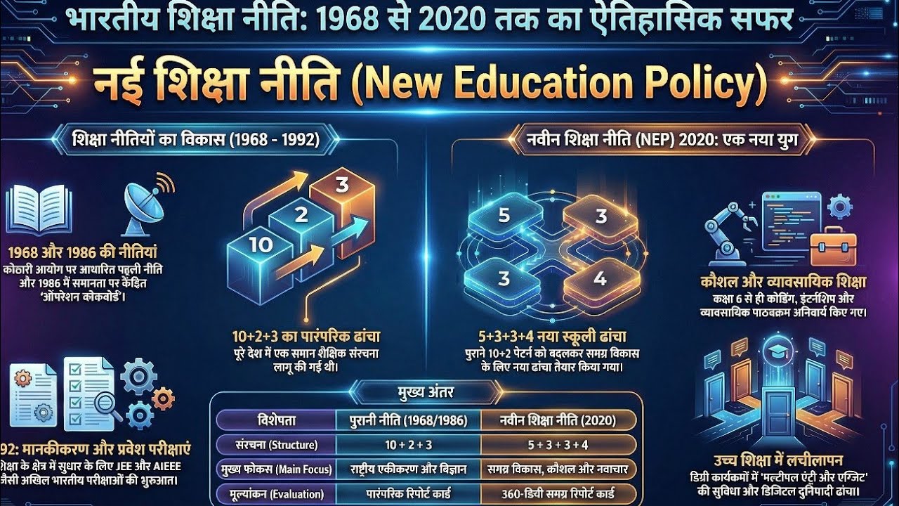 New Education policy 2020/  नई शिक्षा नीति 2020