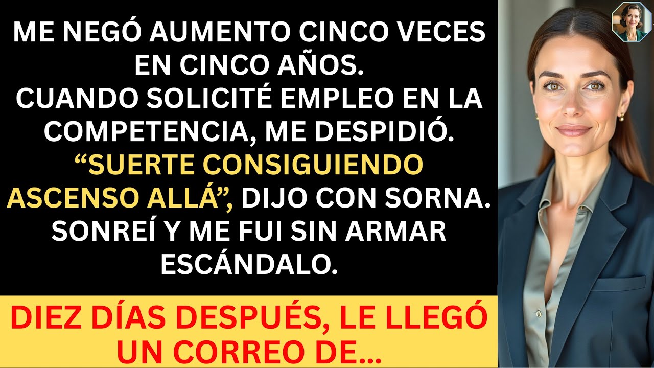 Mi jefa me despidió por buscar trabajo tras negar aumentos 5 años. No esperaba esto...