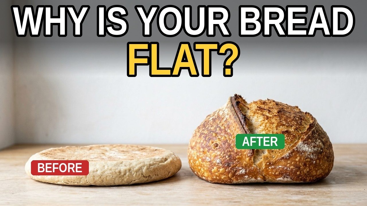 7 ANTI-FLAT SOURDOUGH BREAD TIPS (massive oven spring)