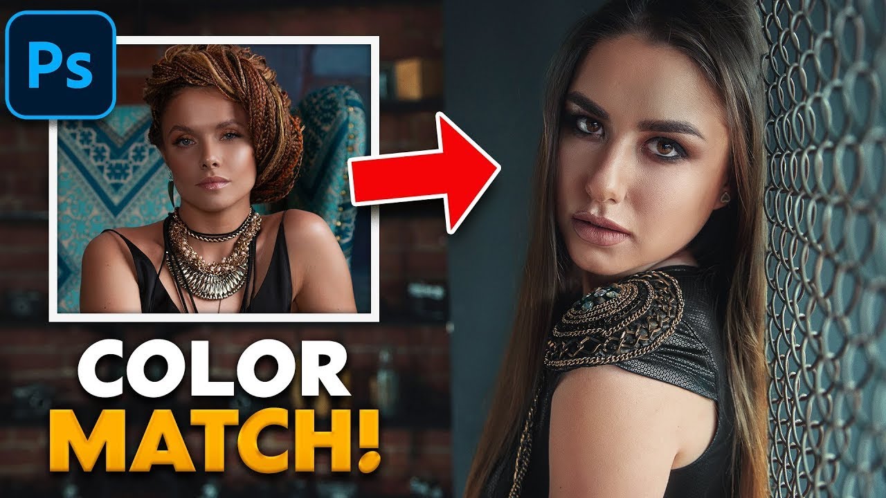 Easy Trick To Match SKIN TONES in Photoshop Fast!