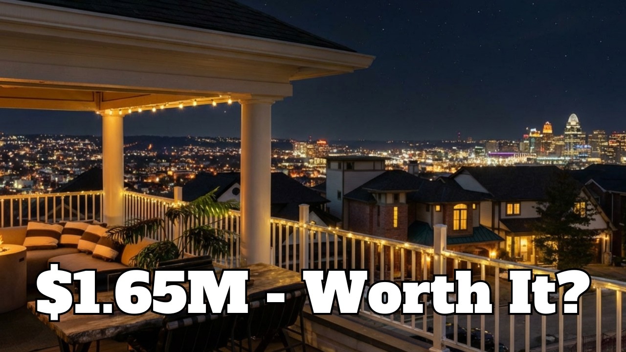 Newport Kentucky Luxury Home for Sale | 4 Bed, 5 Bath, Rooftop Balcony