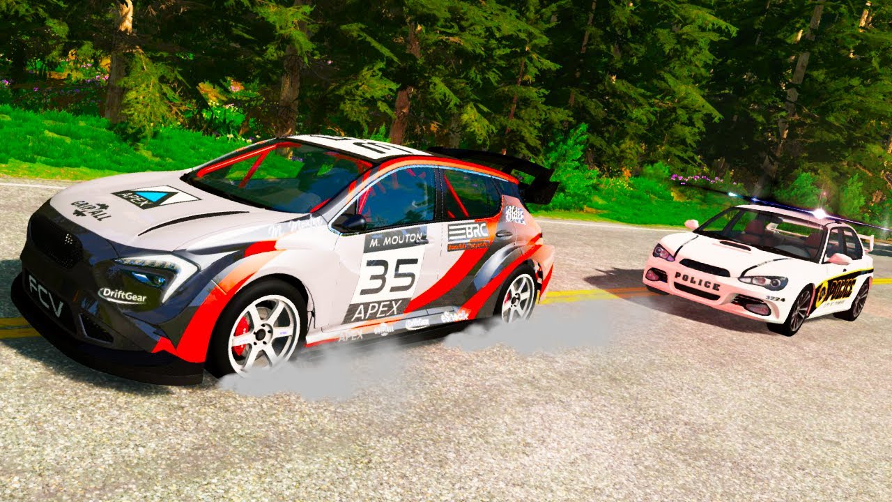 If You Try to Race the Police.. YOU BETTER WIN!! (BeamNG Drive Multiplayer Gameplay)