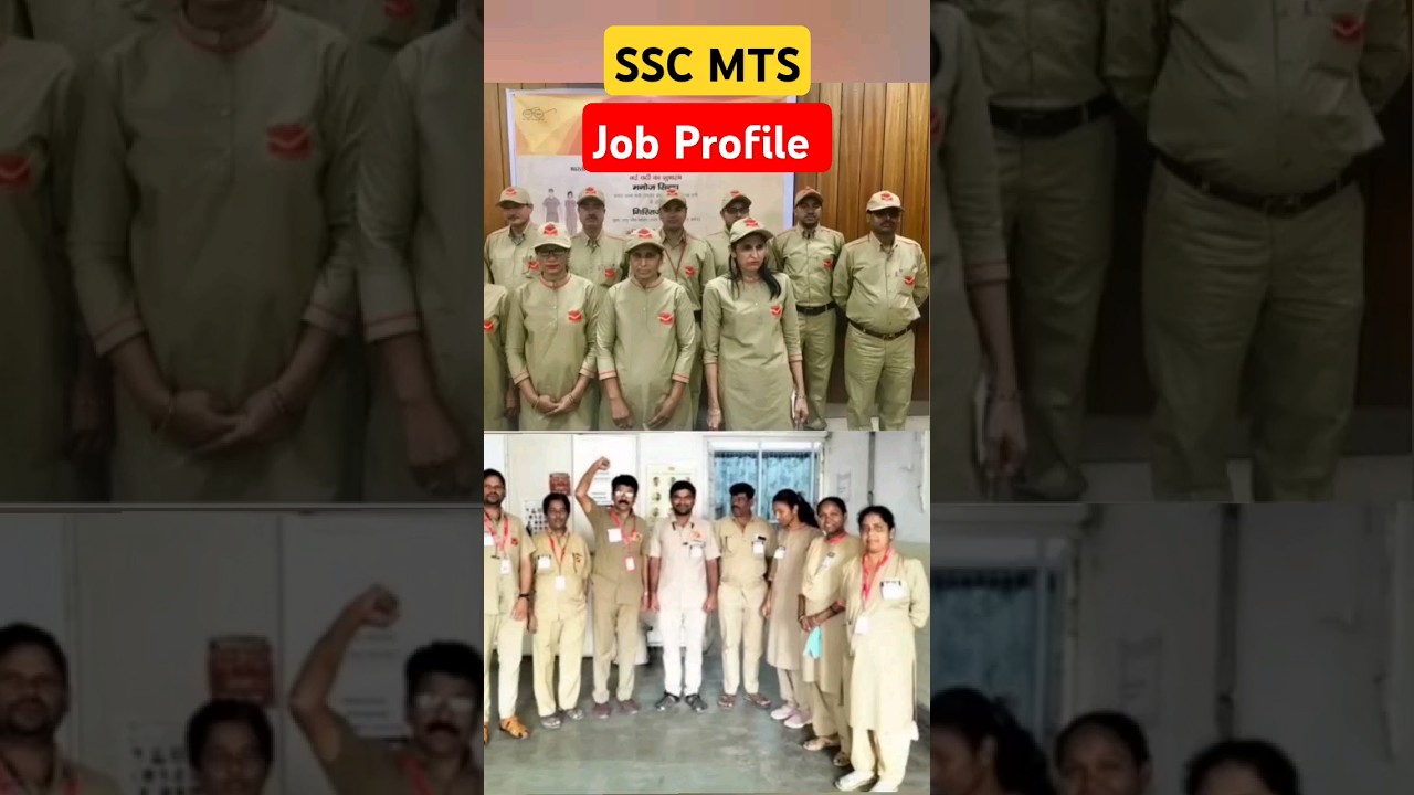 SSC MTS JOB PROFILE #mts #ssc #govtjobs #motivation