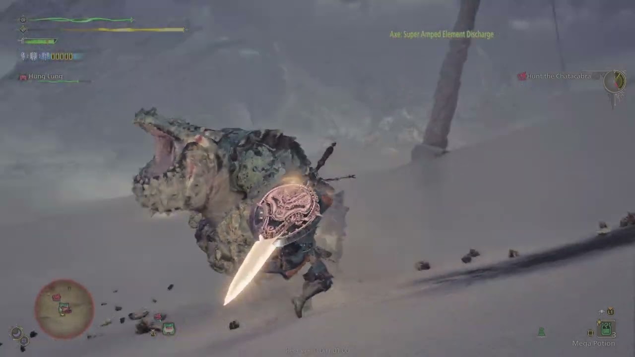 Monster Hunter Wilds Beta Chatacabra with Charge Blade