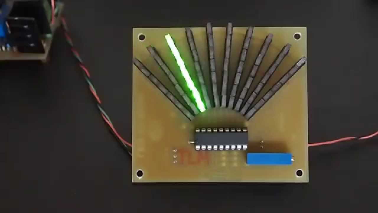 LED VU meter with LM3916