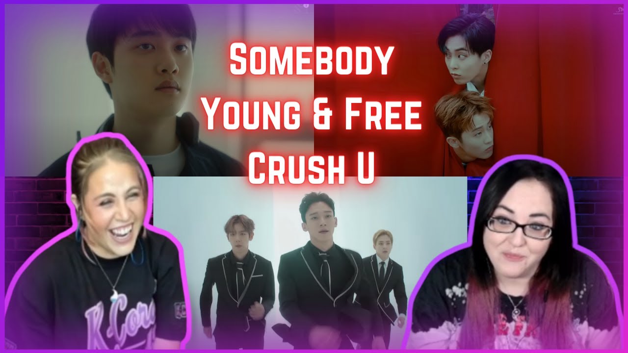 D.O. 'Somebody' + Xiumin x Mark 'Young & Free' + EXO-CBX Crush U | K-Cord Girls Reaction