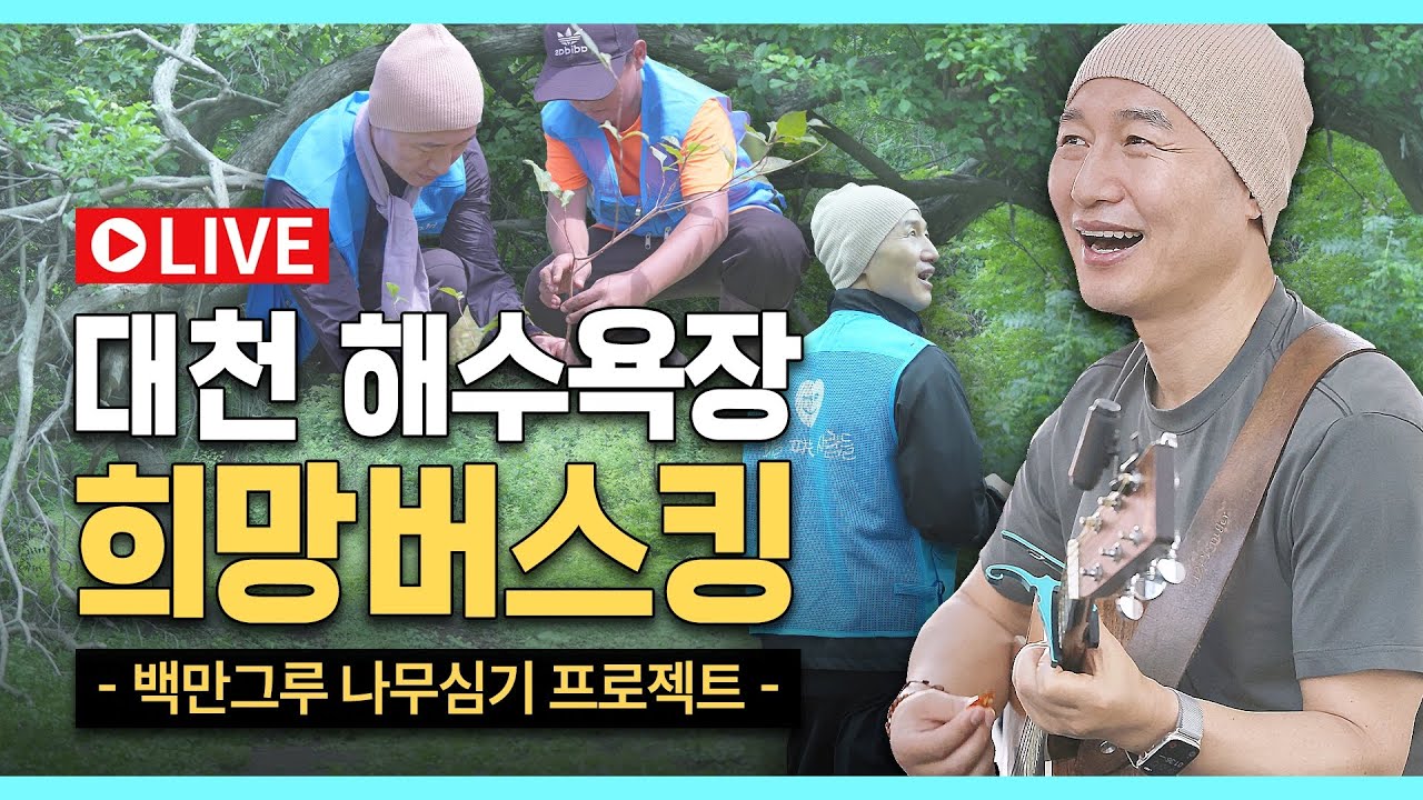 [LIVE] 🛜 대천해수욕장 #채환버스킹 #통기타 🌲백만그루 나무심기 #희파숲 | 🎸Chae-Hwan busking at Daecheon Beach | 2029차 희파콘서트